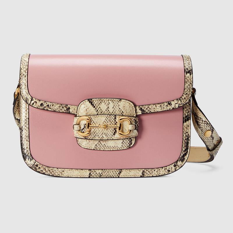 Gucci Horsebit 1955 Small Shoulder Bag 602204 Pink